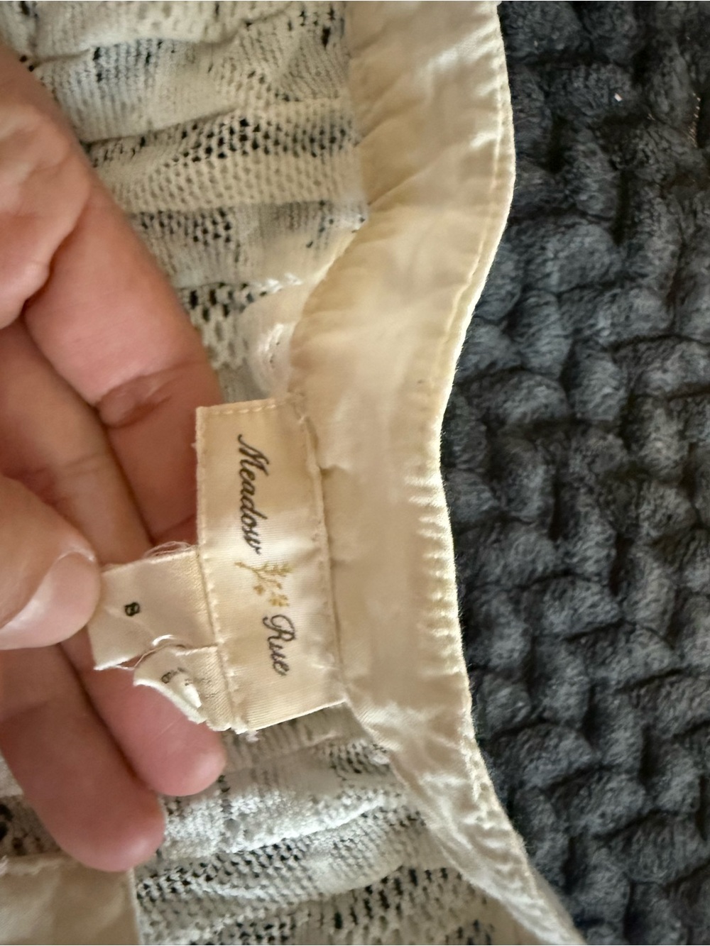 Meadow Rue Ivory Open-Knit Top - Picture 2 of 3